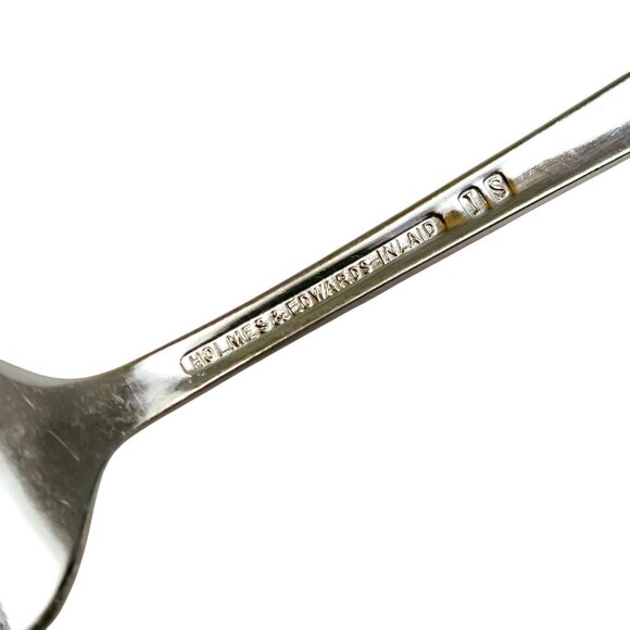 Lovely Lady Salad Forks (Set of 7) Vintage Holmes & Edwards Inlaid Silverplate - Picture 5 of 5